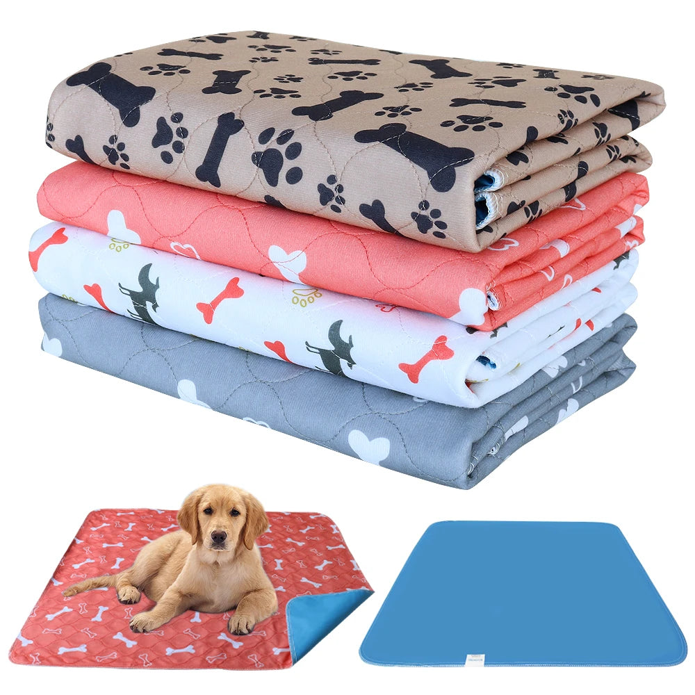 Pet Bed Mat Reusable Dog Urine Pad Puppy Pee Fast Absorbing Pad Rug Pet Dog Diaper Urine Pads for Small Medium Large Dogs