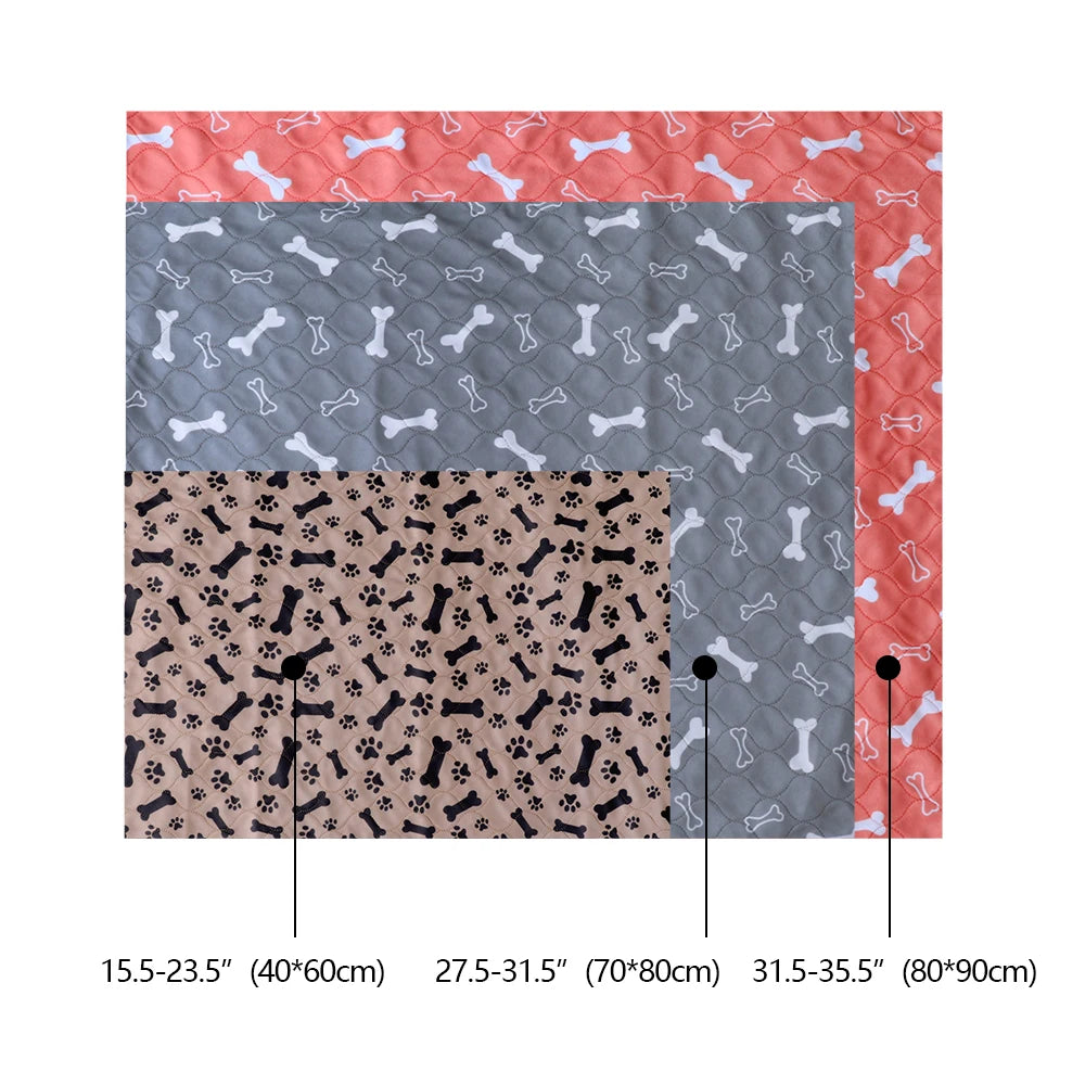 Pet Bed Mat Reusable Dog Urine Pad Puppy Pee Fast Absorbing Pad Rug Pet Dog Diaper Urine Pads for Small Medium Large Dogs