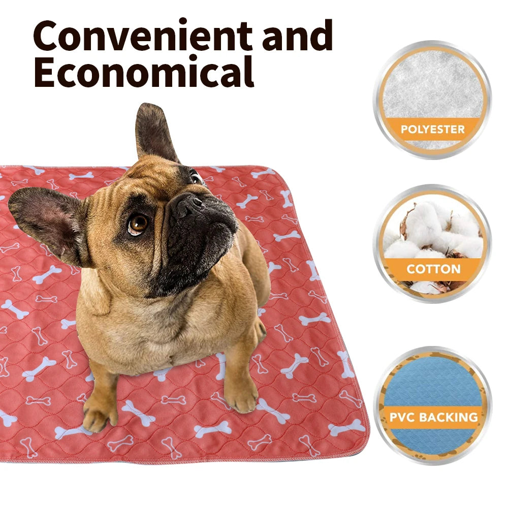 Pet Bed Mat Reusable Dog Urine Pad Puppy Pee Fast Absorbing Pad Rug Pet Dog Diaper Urine Pads for Small Medium Large Dogs