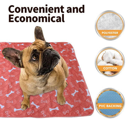 Pet Bed Mat Reusable Dog Urine Pad Puppy Pee Fast Absorbing Pad Rug Pet Dog Diaper Urine Pads for Small Medium Large Dogs